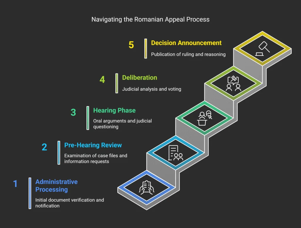 Appeal Court Procedures and Hearings Romania