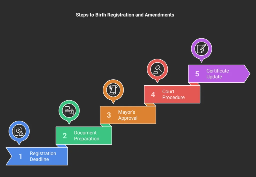 Birth Registration and Certificate Amendments Romania