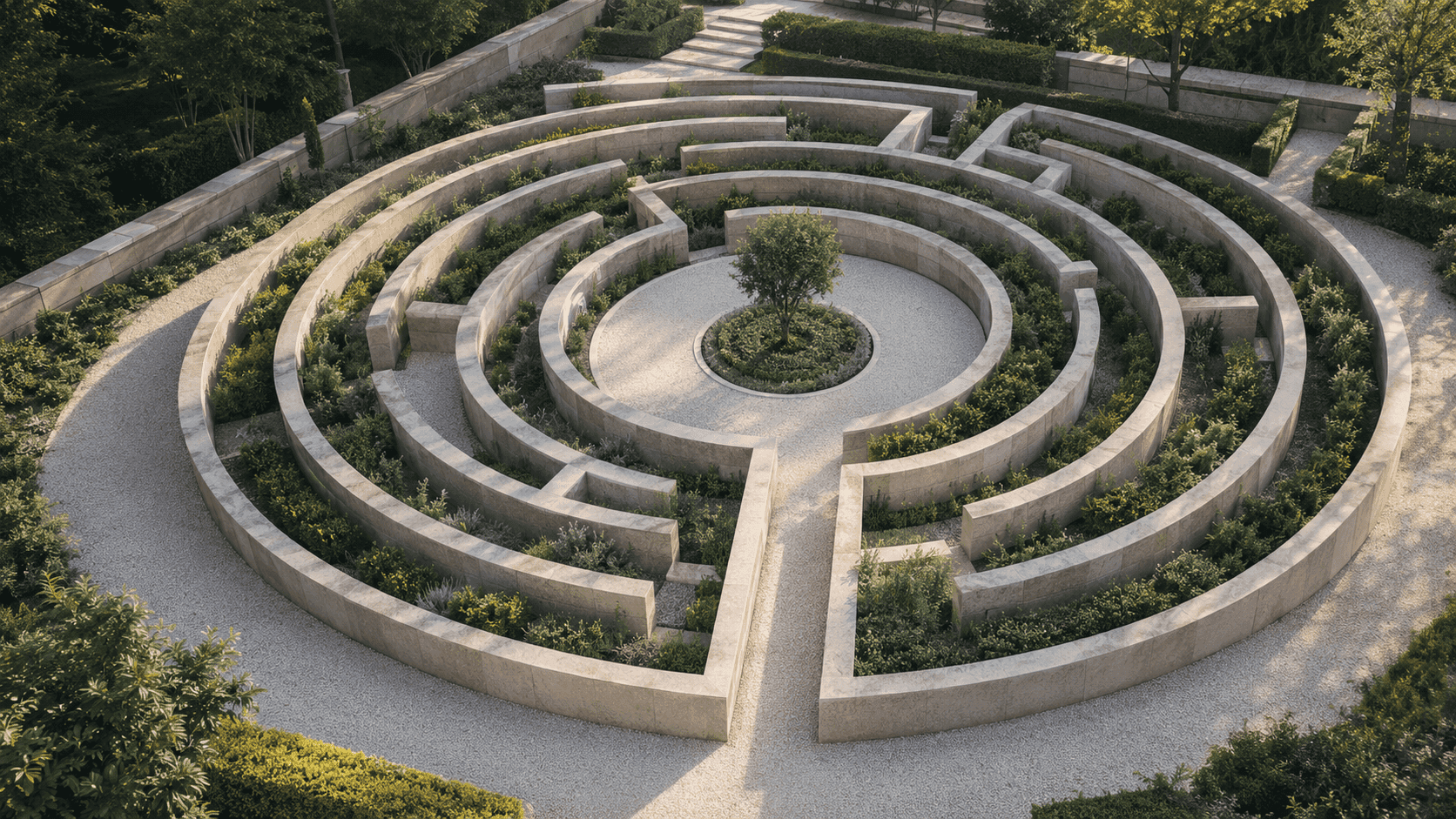 Geometric maze illustrating contractual risk assessment during a contract review in Romania