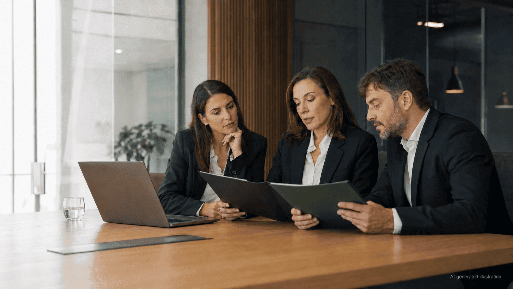 Romanian lawyer reviewing employee and independent contractor arrangements with business clients