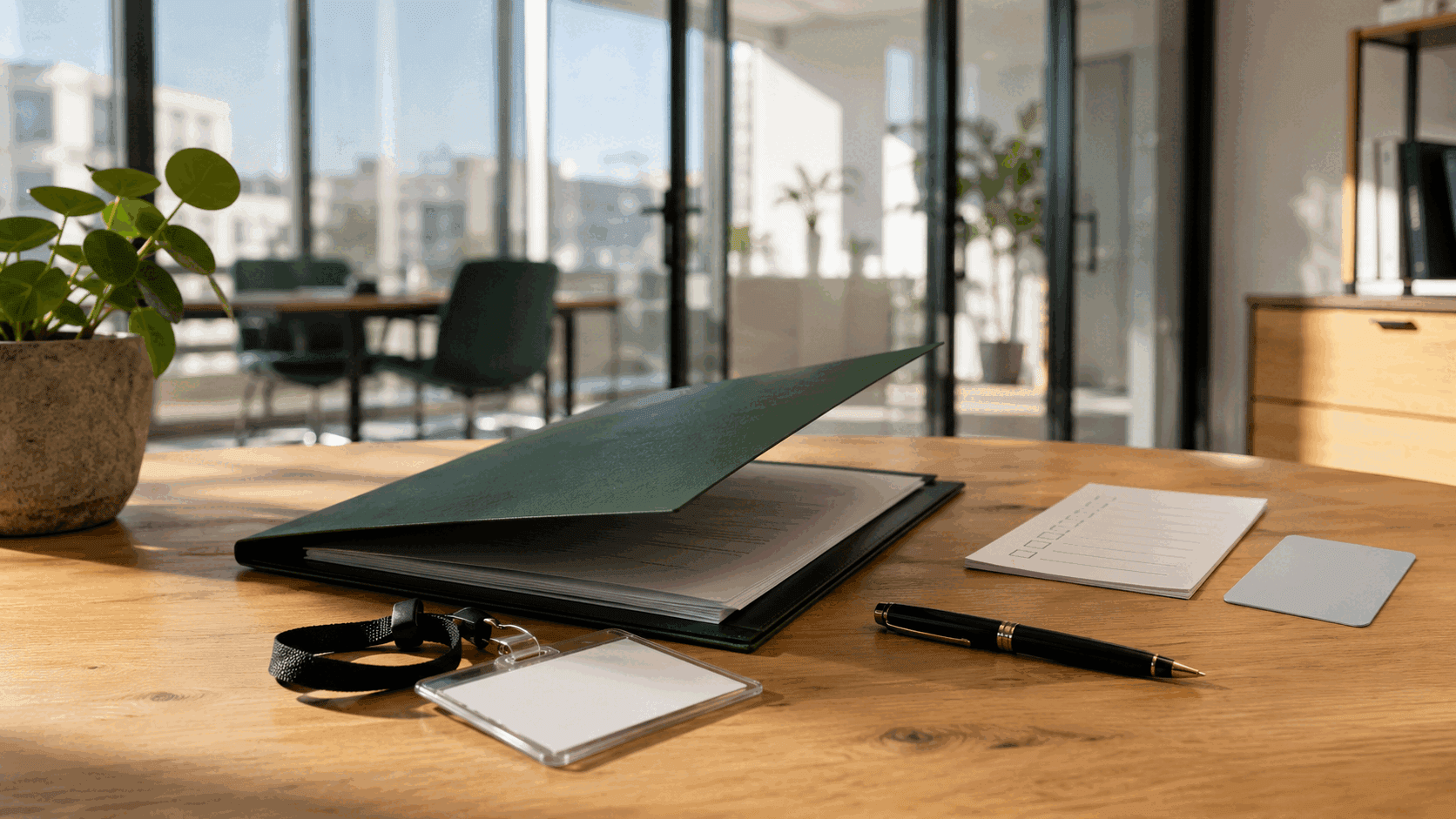 Employment contract and employer checklist prepared in a Romanian office